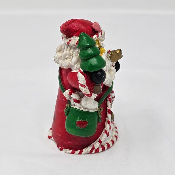 Vintage Christmas Tier Tray Santa Shelf Sitter Figurine Appx 3.5 inches FLAWS - Picture 4 of 9
